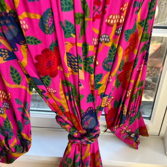 FARM Rio Pink and Green Patterned Dress - Picture 8 of 10